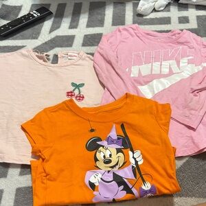 Nike Pink Graphic Long Sleeve Tee